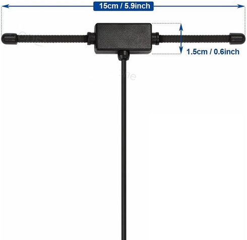 TREADALT-TEC VHF UHF Car Truck Police Scanner Adhesive Mount Antenna Vehicle Ham Amateur Mobile Scanner BNC Male Dipole