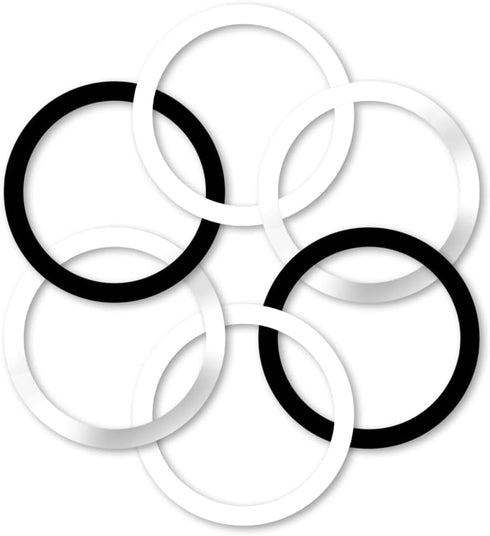 WYNK Universal Metal Rings - Compatible for Apple Magsafe Charger/Wallet/Battery Pack, for iPhone 15/14/13/12 Series