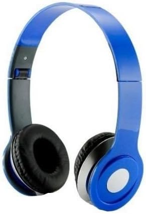 3.5mm Foldable Headphone Headset for Dj Headphone Mp3 Mp4 Pc Tablet sandisc Music Video and All Other Music Players (Sky Blue)