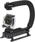 Ultimaxx Handheld Stabilizer Grip with Accessory Mount for Camera, Camcorder, DSLR; Compatible with Canon, Nikon, Sony,