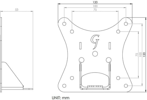 Gladiator Joe Acer Monitor Mount Adapter, Compatible with Multiple Acer Monitor Models: S200HQL, S200SQL, and More