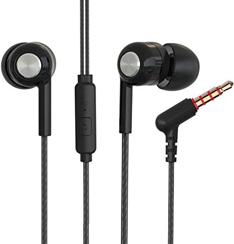 XINGWAN S32 Earphones Headphones, Powerful Bass Driven Sound, 12mm Large Drivers, Ergonomic Design with Remote Control