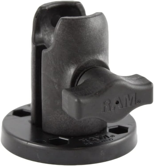RAM Mounts Single Socket Arm with Round Swivel Plate RAP-B-200-1-293U, Compatible with B Size Components