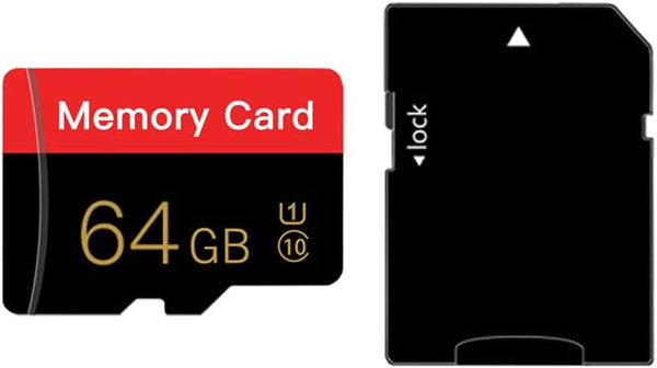 ESHAKHARE Micro Memory Card 64GB with Adapter, C10/UHS-I/A1 TransFlash Card, TF Card for