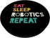 Eat Sleep Robotics Repeat Design For Robot Engineer Or Fans PopSockets Swappable PopGrip