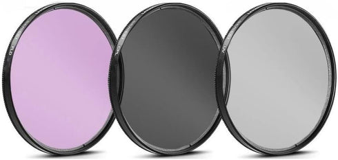 43mm 3 Piece Filter Kit (UV-CPL-FLD) for Canon RF 50mm F1.8 STM, RF 16mm F2.8 STM, EF-M 22mm f2 STM, Fujifilm XF 30mm f/2.8 Lens