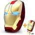 Cool Wireless Mouse, 2.4 G Portable Ergonomic Optical Ironman Wireless Mouse with USB Receiver for Notebook PC Laptop