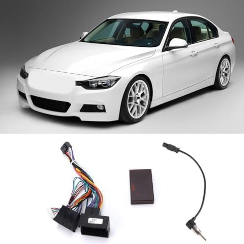 Radio Wiring Harness Adapter with Canbus Box, Car Power Cable Replacement for F30/F10/X5/E46/E39/E53
