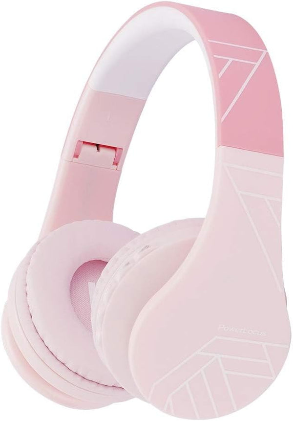 PowerLocus Bluetooth Headphones for Kids, Wireless Foldable Over Ear Headset with Microphone, 85DB Volume Limit for