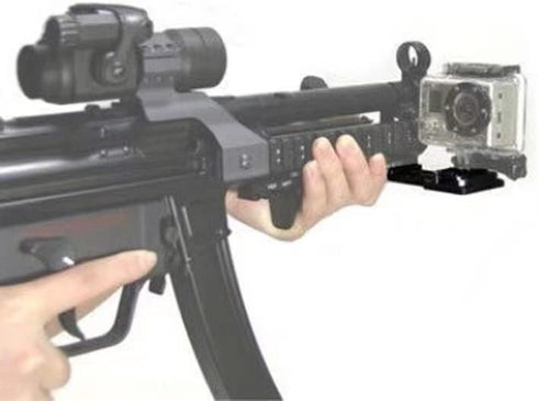 Picatinny Rail Mount Clamp Holder for Guns, Compatible with GoPro Hero Cameras, POV Accessories