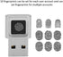 VBESTLIFE 10 11 32/64 360 USB Fingerprint Reader, Portable Security Key Biometric Fingerprint Scanner for Bits, Degrees