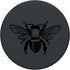 PopSockets Standard PopGrip: Black Color Effect of Honeybee on Dark Grey Grip