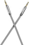 Ventev Auxcable, 4' Data Cable for Aux Port Compatible Devices, Gray