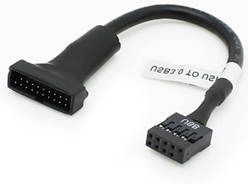 3 Pack USB 3.0 Header to USB 2.0 Motherboard Adapter, 19 Pin to 9 Pin Connector Cable for PC Computer Chassis