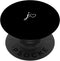 White Initial Letter J Heart Minimalist Black PopSockets Standard Grip