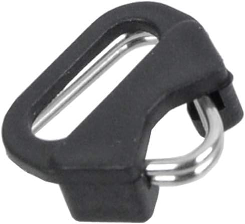 Foto&Tech 4-Piece Stainless Steel Camera Strap Triangle Split Ring Adapter & ABS Cap, Compatible with Fujifilm, Leica,