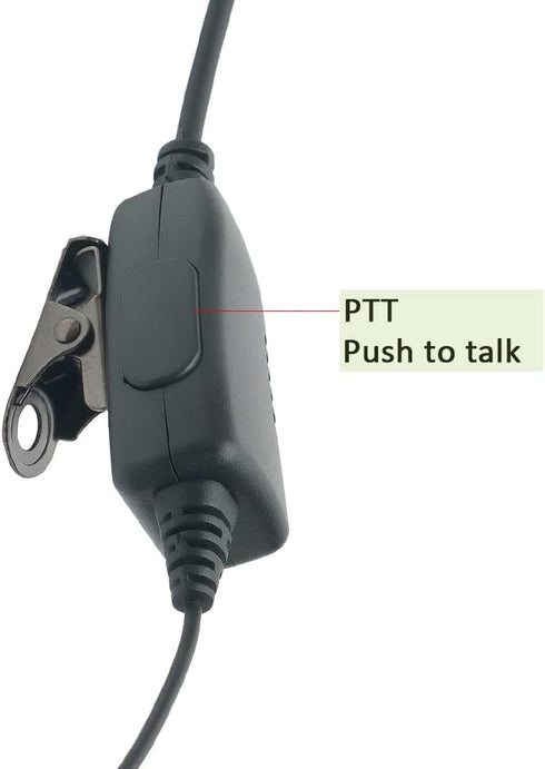 Shape Earpiece Walkie Talkie Headset with Mic PTT, Compatible with Motorola SL300, SL3500e, SL4000, SL7550