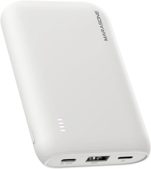 Marasone Portable Charger,Slimmest 10000mAh 22.5W PD Fast Power Bank, USB C in&Out High-Speed