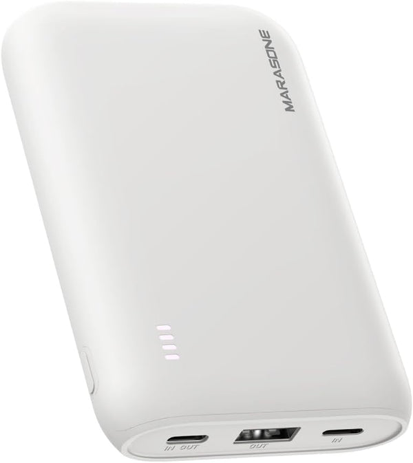 Marasone Portable Charger,Slimmest 10000mAh 22.5W PD Fast Power Bank, USB C in&Out High-Speed