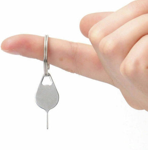 Tustao 5 Pcs Silvery Universal Card Needle, Sim Card Tray Opening Removal Tool, Eject Pin Tool Replacement, Cell Phone