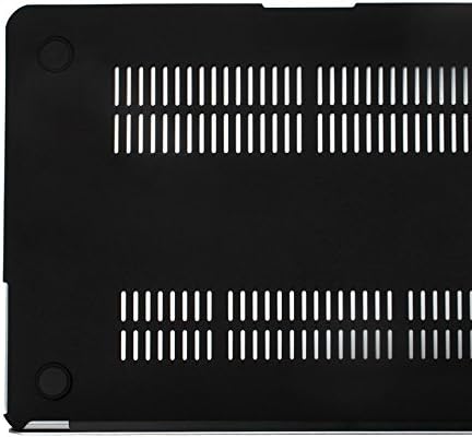 KECC MacBook Pro 13 inch Case - Compatible with 2020-2025, 2016-2019 Release, Italian Leather Hard Shell (Black)