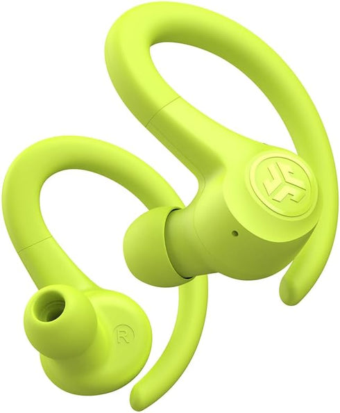 JLab Go Air Sport True Wireless Earbuds - Yellow, Featuring C3 Clear Calling, Secure Earhook Design, 32+ Hour Playtime