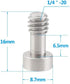 CAMVATE 1/4"-20 Camera Screw Adapter with Hexagon Socket Head for Tripod Baseplate(5 Pieces) - 2550
