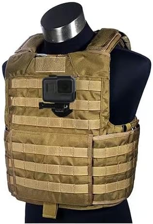 MOLLE Tactical Vest Base Connection Hanging Buckle Mount for GoPro Hero 12, 11, 10, 9, 8, 7, 6, 5