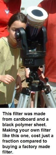 4"x4" Solar Filter Sheet for Binoculars, Cameras, and Telescopes