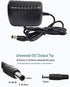 12V 2A Power Adapter Supply, AC 100-240V to DC 12V Transformer Charger for CCTV Camera, Black, 8x5x3.3 cm