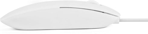 Ultra Thin USB Wired Keyboard, Mini Portable Plug and Play Keyboard with Optical Mouse Set for PC Laptop