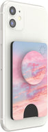 PopSockets Phone Wallet - Pink Clouds, Expanding Phone Grip, Phone Card Holder