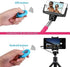 Wireless Camera Shutter Remote Control for Smart Phones, Compatible with iOS/Android (1 Pink + 1 Blue)