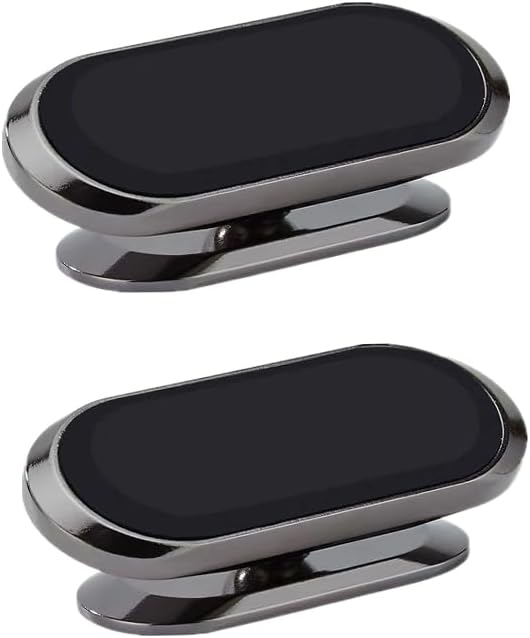LDJYEONS Car Phone Holder 2pcs, Magnetic Car Phone Holder, 360 Rotation Capable, Suitable