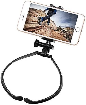 Neck Holder Lazy Neck Holder Stand, Universal Smart Phone Hanging Holder, Adjustable 4-6 inch Bracket