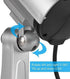 F FINDERS&CO Fake Security Camera, Dummy CCTV Surveillance System with Realistic Red Flashing Lights and Warning Sticker (2, Silver)