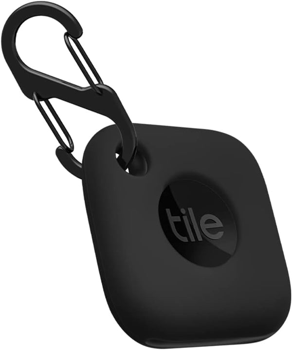 Geiomoo Silicone Case for Tile Mate 2022 Tracker, Soft Flexible Scratch Resistant Cover (Black)