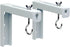 XuYelora 44 lbs(Color:White) Projector Screen Wall Mount L-Brackets, Adjustable Extension with Hook Universal Projector