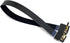 Cablecc 90 Degree Down Angled FPV Micro HDMI Male to Mini HDMI FPC Flat Cable, 20cm