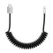 chubbycable Curly Chubby - Retractable Fast Charging Cable, 240W Coiled Charger Cord for Car, Durable USB-C Cable for