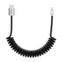 chubbycable Curly Chubby - Retractable Fast Charging Cable, 240W Coiled Charger Cord for Car, Durable USB-C Cable for