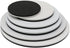 1pc Stereo Microscope White Black Working Board Bottom Working Stage Round Plastic Plate Diameter 60mm 95mm 100mm