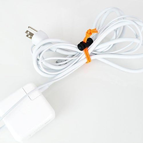 Foto&Tech Multipurpose Extra Thick Elastic Cable Tie - Adjustable Cable Strap Toggle Tie for Cable Management