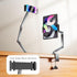 YICOSUN 360 Tablet Arm Mount with Super Grip, Adjustable Foldable Holder & Heavy Duty Aluminum Rotating Clamp for iPad