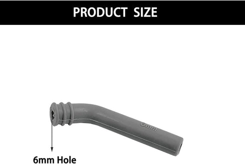 URIMPAVIDO 1PC (6mm RC Car Exhaust Extension Pipe Toy Car Boat Silicone Exhaust Extension Tube for RC Car Truck Boat