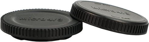 NIYI 2 Sets Camera Body Cap and Rear Lens Cap Cover Kit for M43 Micro Four Third Mount Camera and Lenses