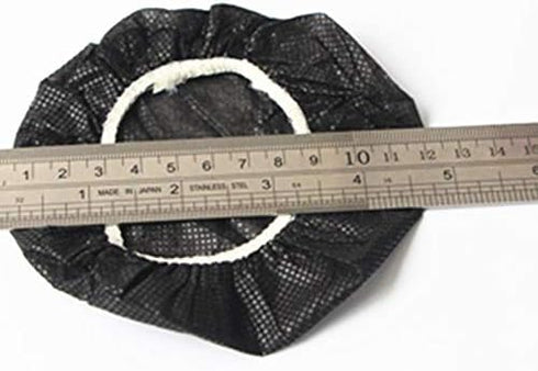 100 Pack Black Stretchable Headphone Ear Covers, Sanitary Non-Woven Headset Covers for Gaming Headphones