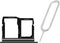 generic Lightweight Easy to Install Portable SIM and Memory Card Tray Holder w/SIM