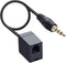 RJ9 to 3.5mm Telephone Adapter Cable, Female RJ9 Headset to Male 3.5mm Cell Phone Adapter
