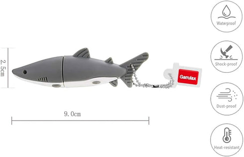 USB Flash Drive, 8GB / 16GB / 32GB USB 2.0 Cute Shape Memory Stick, 16GB, Shark
